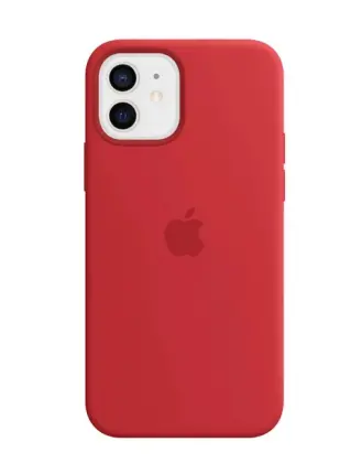 Apple iPhone 13 Pro Lansman İçi Kadife Silikon Kılıf Kırmızı