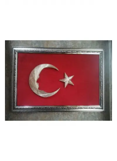 Filografi Türk Bayrağı Atatürk silüeti