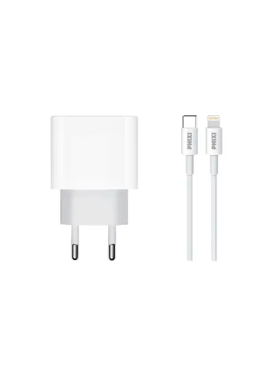 Force Qch281l Pd Destekli 15w Type-c To Lightning Usb Kablolu Şarj Cihazı