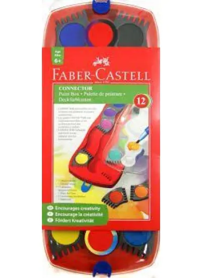 Faber Castell Değiştirilebilir Tablet Suluboya12 Renk +6