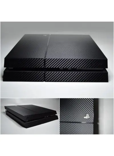 PlayStation 4 Siyah Carbon Fiber Kaplama Takımı Çınar Extreme