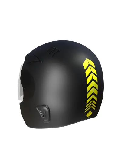 2 Adet Sport Kask, Araba Ayna Floresan Sarı Kask Sticker Çınar Extreme