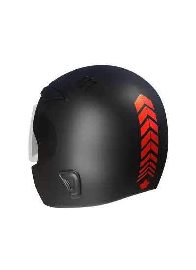 2 Adet Sport Kask, Araba Ayna Bayrak Kırmızı Kask Sticker Çınar Extreme