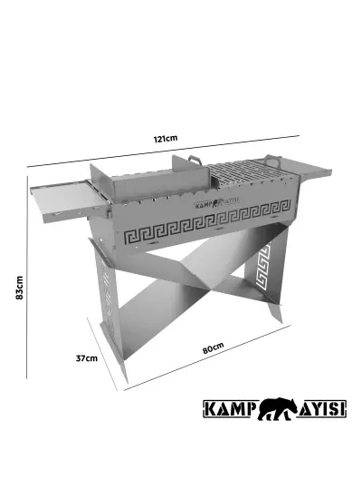 Kamp Ayısı® GrillHero™ Modüler Kamp Barbekü İstasyonu