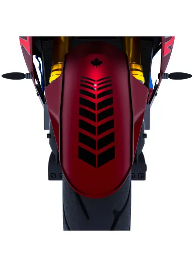 2 Adet Sport Motosiklet Çamurluk Jet Siyah Kask Sticker Çınar Extreme