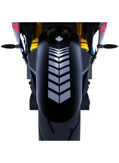 Moto Rider 4'lü Sticker Seti Taş Grisi İç Dış Jant Şeridi Kask ve Çamurluk Çınar Extreme