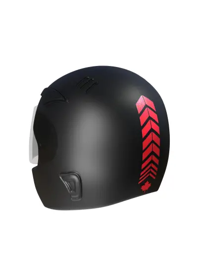 2 Adet Sport Kask, Araba Ayna Reflektif Kırmızı Kask Sticker Çınar Extreme