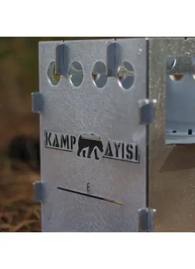 Kamp Ayısı® PyroLite™ Ateş Kutusu: Pratik ve Katlanır Çok Yakıtlı Çantalı Metal Kamp Ocağı