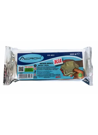 Acrox Doğal Kil Beyaz 250 Gr