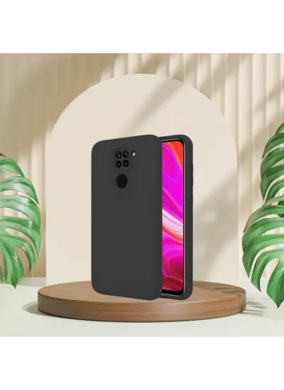 Xiaomi Redmi Note 9 Rubber Silikon Kılıf Siyah