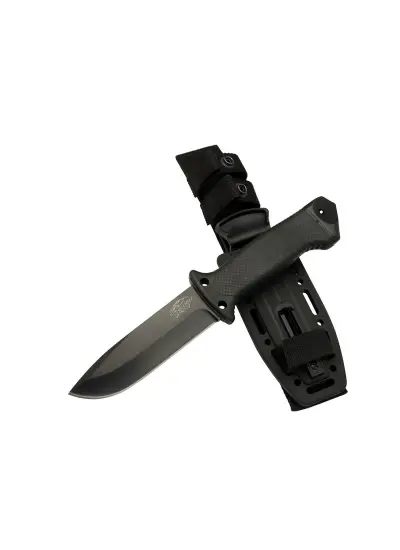 Tiger Tactical HTM 3321 A Siyah Outdoor / Survival Bıçak 27cm - Kauçuk Sap, Kılıflı, Kutulu