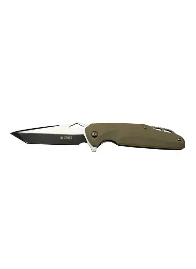 Crkt Predator 706 C Bej Kamp / Outdoor Çakı 21Cm - Yarı Otomatik, Kemerlikli, Kutulu