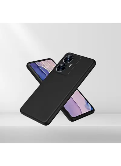 Realme C55 Rubber Silikon Kılıf Siyah