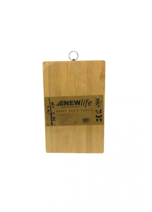 AHŞAP KOYU BAMBU KESİM PANOSU METAL KULPLU 18X28CM (4767) - CBT7770-8687