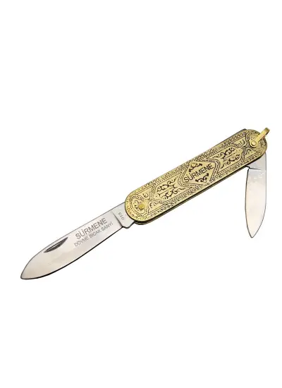 Trabzon Sürmene 013 Geleneksel Hediyelik Çakı 14 Cm - Metal Saplı