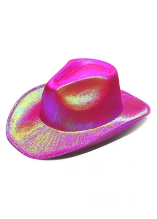 Neon Hologramlı Kovboy Model Parti Şapkası Fuşya Yetişkin 39X36X14 cm (4767) - CBT4704-3074 Neon Hologramlı Kovboy Model Parti Şapkası Fuşya Yetişkin 39X36X14 cm (4767) - CBT4704-3074