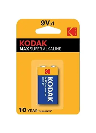 Kodak Max Super Alkaline 9 Volt Pil