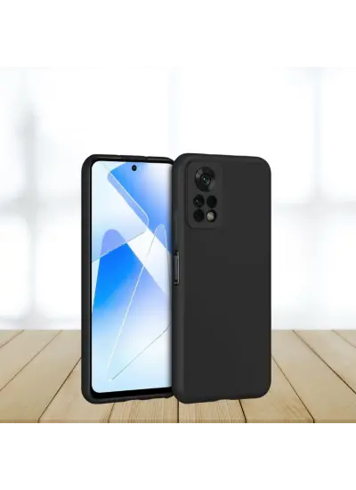 İnfinix Note 11 Pro  Rubber Silikon Kılıf Siyah