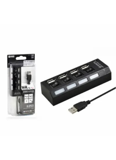 PLATOON PL-5714 ANAHTARLI 4LU 2.0 USB HUB