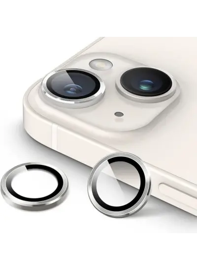 Apple Iphone 12 Uyumlu Kamera Koruyucu Lens Gümüş