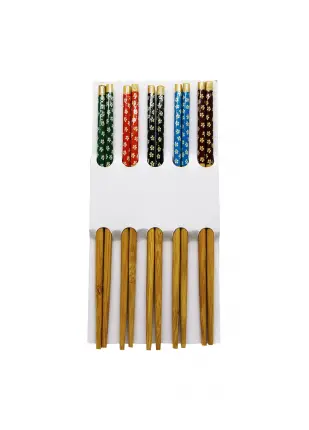 BAMBOO CHOPSTİCKS DESENLİ BAMBU 10 PARÇA STICK ÇİN ÇUBUK SUŞİ KAŞIK (4767) - CBT9839-3758