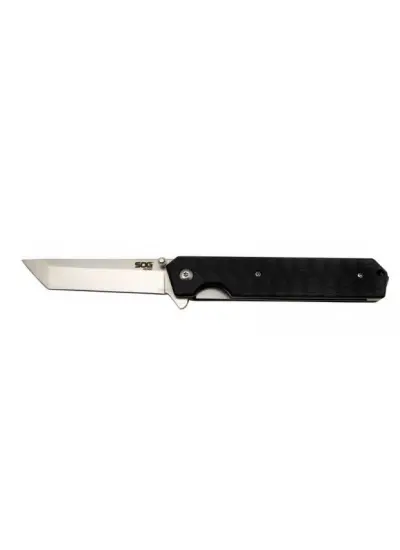 Sog Kendo Tanto 4011 Bk Siyah Çakı 21Cm - Metal Sap, Otomatik, Kılıflı