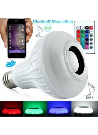 Kumandalı Bluetooth Led Ampul