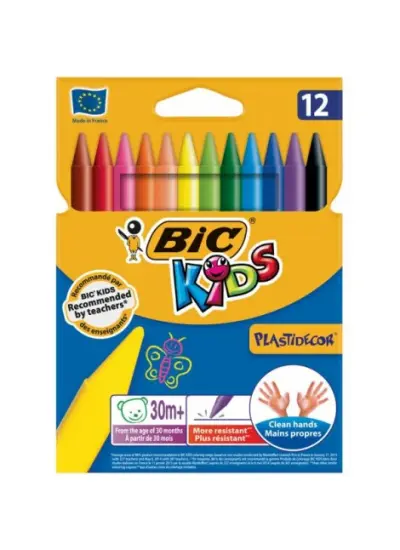 Bic Pastel Boya Plastidecor Karton Kutu 12 Lİ