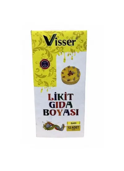 Likit Gıda Boyası Sarı 12li Paket