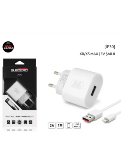 Supzero IP30 İpone Set 2.0A Şarj Cihazı