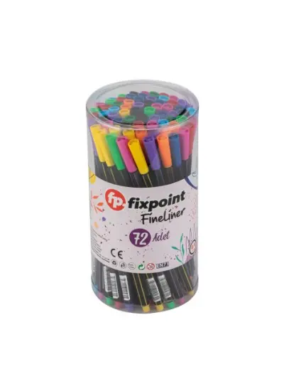 Fixpoint Fineliner Kalem kavanoz 72li