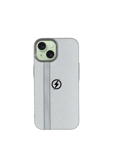 İphone 15 Carbon Magsafe Case Beyaz