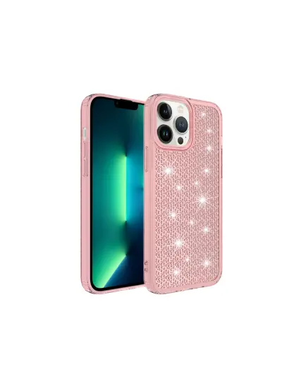 İphone 14 Snow Silikon Kapak Pembe