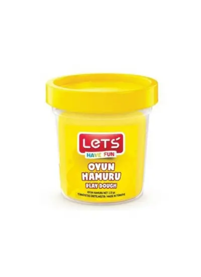 Lets Tekli Oyun Hamuru 115 Gram Sarı