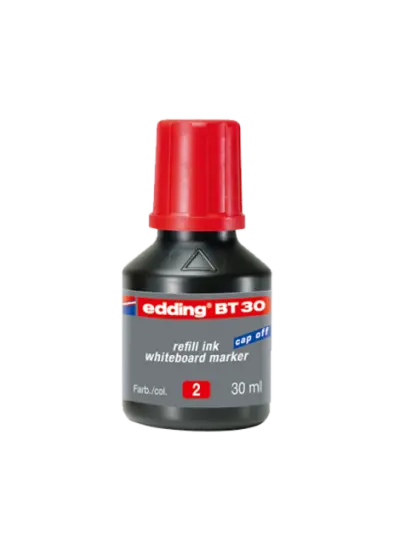 Edding Tahta Kalem Mürekkebi Damlalıklı 30 ML Kırmızı 10lu Paket BT30