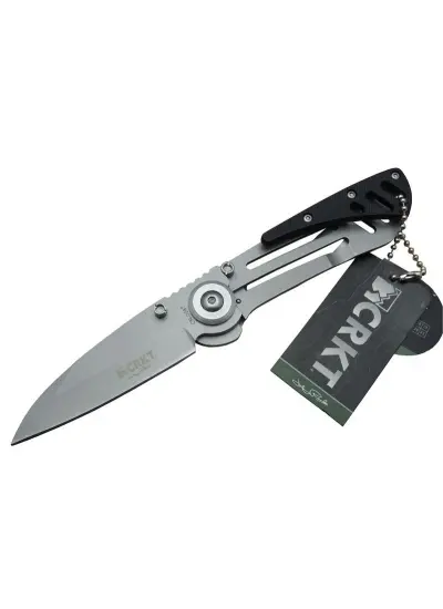 CRKT CR 0087 BK Kamp Çakı 18 cm - Metal Saplı, Otomatik, Kılıflı