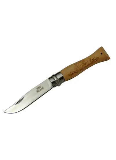 Sterling T0195 Bahçe Çakı 16 Cm - Ahşap Sap, Bilezikli, Kılıflı