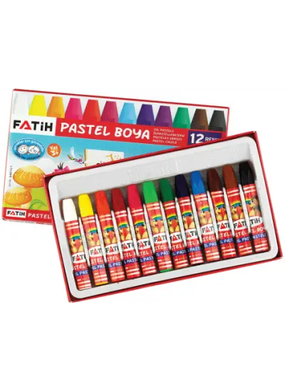 Fatih 12 Renk pastel boya yeni formül king size