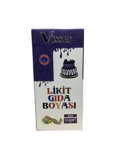 Likit Gıda Boyası Mor 12'li Paket