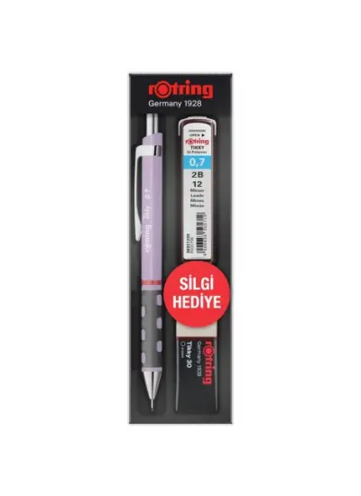 Rotring Okul Seti Tıkky Min Silgi 3 LÜ 0.7 MM Lila RO-KK07-07-LILA