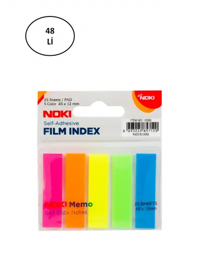 Noki Memo 12050 Yapışkanlı Film Index Yapuışkanlı Ayraç 45 X 12 Mm