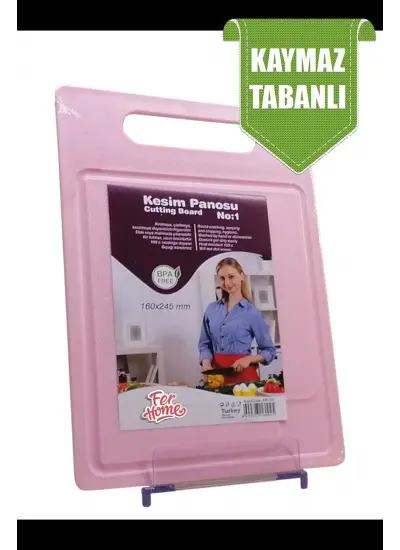 Kesme Tahtası Kaydırmaz Plastik Kesme Sunum Tahtası Pratik Kesim Panosu 160x245 Mm-FR-107