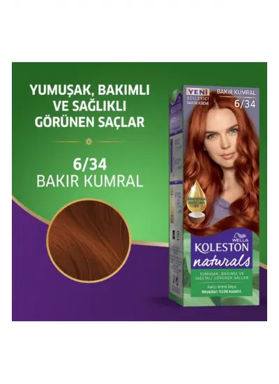 Naturals Saç Boyası Bakır Kumral 6/34