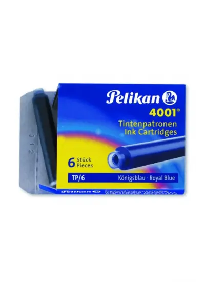 Pelikan Dolmakalem Kartuşu 4001 Küçük Mavi 6'lı