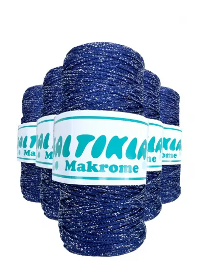 5 Adet Polyester Simli Makrome İpi SG-370