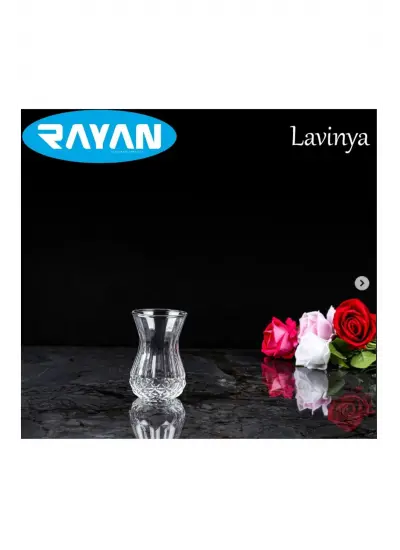 Lavinya 6'lı Kesme Çay Bardağı-82632