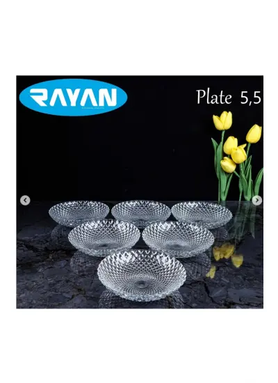 Rayan Plate Noktalı Cam Çerezlik