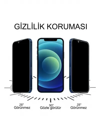 Iphone 13 Pro Max Uyumlu Hayalet Ekran Gizli Tam Kaplayan Kırılmaz Cam Seramik Ekran Koruyucu Film