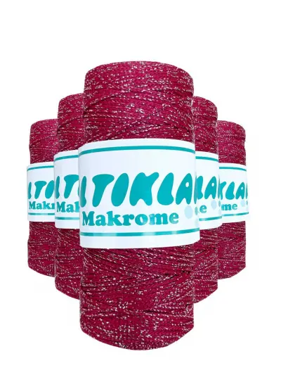 5 Adet Polyester Simli Makrome İpi SG-1845