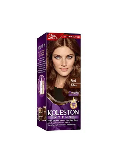 Koleston Intense Saç Boyası 5/4 Açık Kestane - Salon Kalitesi